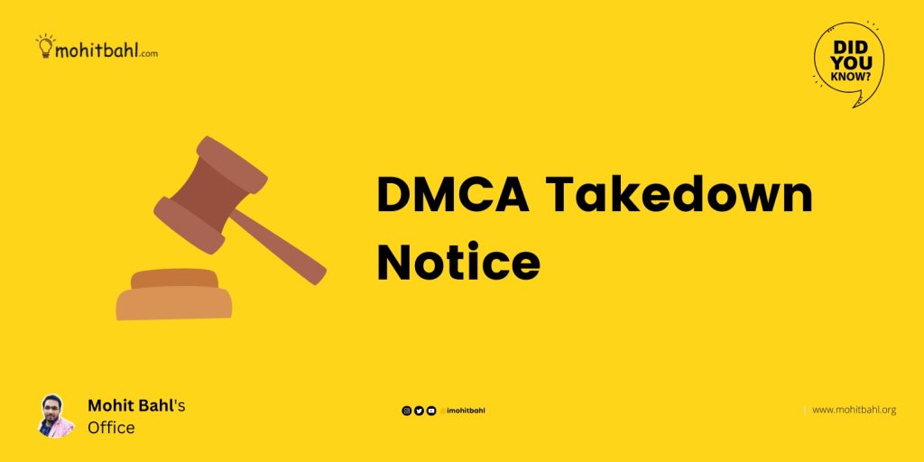 How to file a DMCA takedown notice?